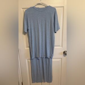 Posh Peanut Sky Blue Pajama Set Large